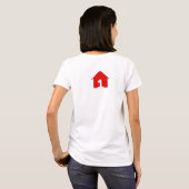 FCF Vrouwen Rood Logo T-shirt (Achterkant volledig)