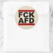 "Fck AFd", autocollant rond (Sac)