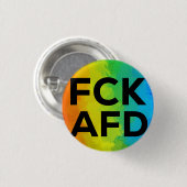 FCK AFD Cutout Regenbogen schwarz Ronde Button 3,2 Cm (Voorkant /achterkant)