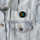 FCK AFD mit Rahmen schwarz Ronde Button 3,2 Cm (In situ)