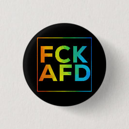 FCK AFD mit Rahmen schwarz Ronde Button 3,2 Cm