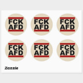 "Fck AfD", runder Aufkleber Ronde Sticker (Vel)
