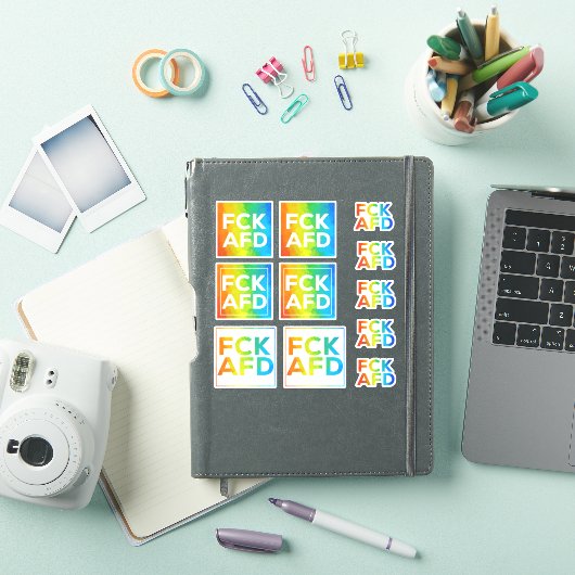 FCK AFD Stickersheet Regenbogen Sticker (iPad Cover)
