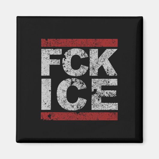 Fck Ice Distressed Magneet (Voorkant)