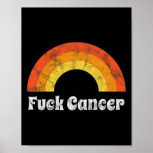 FCK Kanker Borstkanker Bewustzijnscadeau ontsteld Poster