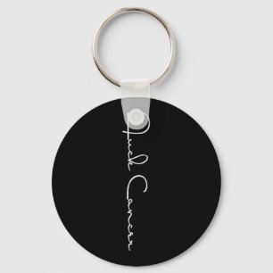 FCK Kanker Haat Kanker T-shirt Borstkankerbewustzi Sleutelhanger