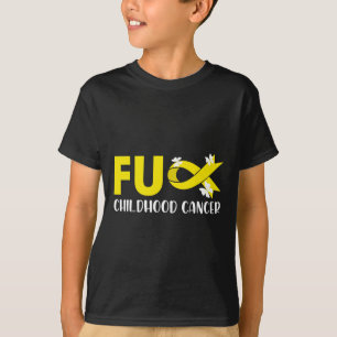 Fck Kinderkanker Ik Draag Goud voor Kanker Awaren T-shirt