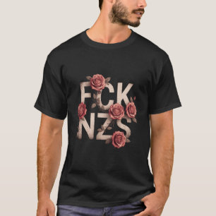 FCK NZS Bloemig Tegen Rechts Geen Nazi's Lgbtq+ T-shirt