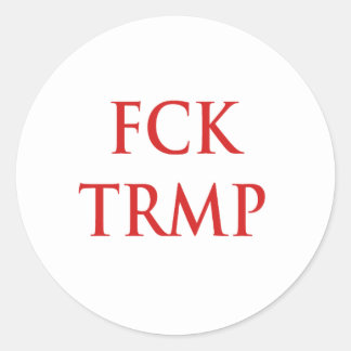 FCK TRMP RONDE STICKER