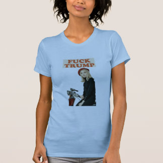 Fck trump baby blue t-shirt