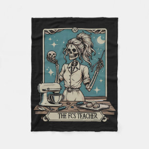 FCS leraar skelet Halloween familie en consument Fleece Deken
