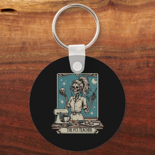 FCS leraar skelet Halloween familie en consument Sleutelhanger (Voorkant)