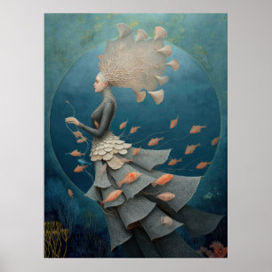 *~* FD2 7 Watergodin Fantasy Zee Meermin Poster