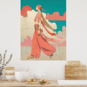 ^~* FD2 Bohemian Boho Cocktail Glam Woman 8 Poster (Keuken)