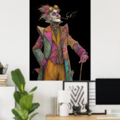 FD2 Circus Clown Art 18  Retro Carnaval Poster (Thuiskantoor)