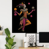 FD2 Circus Clown Art 27  Retro Carnaval Poster (Thuiskantoor)