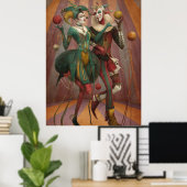 FD2 Circus Clown Art 28  Retro Carnaval Poster (Thuiskantoor)