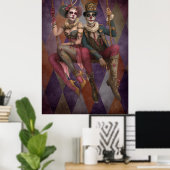 FD2 Circus Clown Art 30  Retro Carnaval Poster (Thuiskantoor)