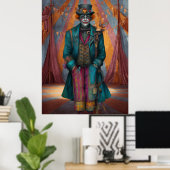 FD2 Circus Clown Art 7  Retro Carnaval kunst Poster (Thuiskantoor)