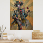 FD2 Circus Clown Art 8 Retro Carnaval kunst Poster (Keuken)