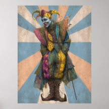 FD2 Circus Clown Art 9  Retro Carnaval kunst