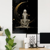 FD2 Enchanted 3 Crescent Moon Goddess Poster (Bureau à domicile)