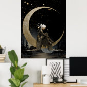 FD2 Enchanted 4 Crescent Moon Goddess Poster (Bureau à domicile)