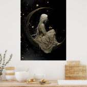 FD2 Enchanted 7 Crescent Moon Goddess Poster (Cuisine)