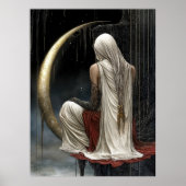 FD2 Enchanted Crescent Moon Goddess  16  Poster (Voorkant)