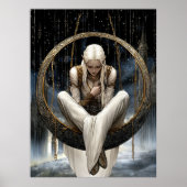 FD2 Enchanted Crescent Moon Goddess  19  Poster (Voorkant)