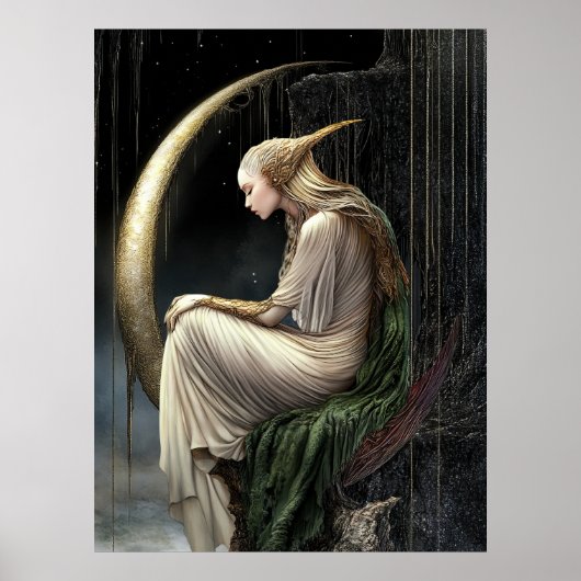 FD2 Enchanted Crescent Moon Goddess 21 Affiche (Devant)