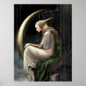 FD2 Enchanted Crescent Moon Goddess  21  Poster (Devant)