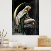 FD2 Enchanted Crescent Moon Goddess 22 Poster (Cuisine)