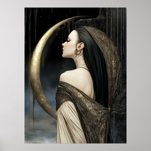 FD2 Enchanted Crescent Moon Goddess 26 Affiche (Devant)
