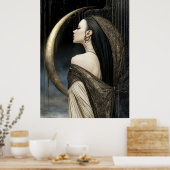 FD2 Enchanted Crescent Moon Goddess 26 Affiche (Cuisine)