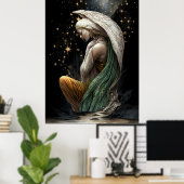 FD2 Enchanted Crescent Moon Goddess 34 Affiche (Bureau à domicile)