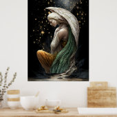 FD2 Enchanted Crescent Moon Goddess 34 Affiche (Cuisine)