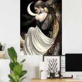FD2 Enchanted Crescent Moon Goddess 8 Poster (Bureau à domicile)