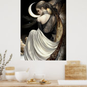 FD2 Enchanted Crescent Moon Goddess 8 Poster (Cuisine)