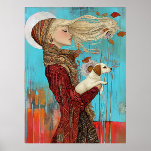 *~* FD2 Mooi Herfst Meisjes Fall Retro 16 Poster