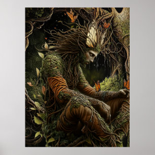 *~* FD3 23  Hemelse Aardbewaker Mystiek Poster