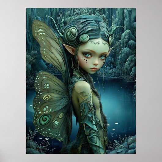 *~* FD3 27 Enchanting Forest Nymph Fantasy Poster (Voorkant)