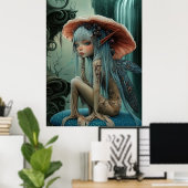 *~* FD3 30 Enchanting Forest Nymph Fantasy Poster (Thuiskantoor)