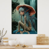 *~* FD3 30 Enchanting Forest Nymph Fantasy Poster (Keuken)
