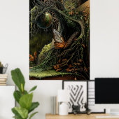 *~* FD3 32 Hemelse Aarde Mystieke Vlinder Poster (Thuiskantoor)