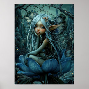 *~* FD3 33 Enchanting Forest Nymph Fantasy Poster