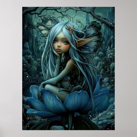 *~* FD3 33 Enchanting Forest Nymph Fantasy Poster (Voorkant)