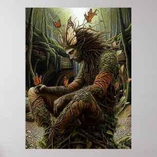 * FD3 Cosmic Earth Keeper Guardian Mystical 23 Poster
