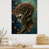 * FD3 Cosmic Earth Keeper Natuur Guardian 38 Poster (Keuken)