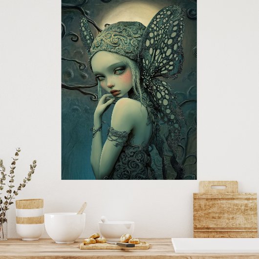 * FD3 Magical Forest Nymph Fantasy 14 Poster (Keuken)